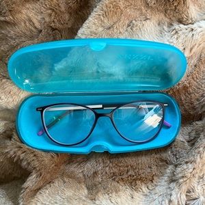 Purple prescription glasses. -1.25 for both eyes.